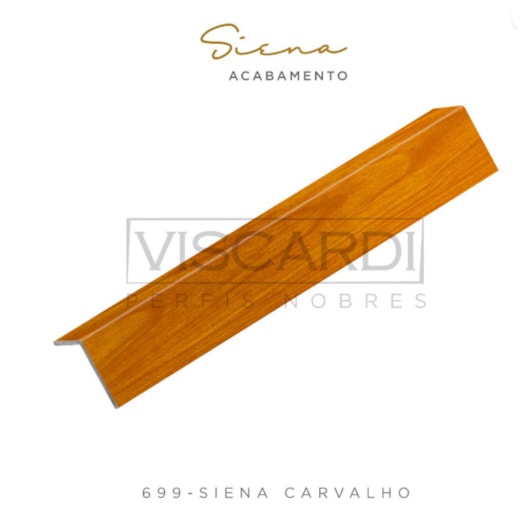 Perfil Siena Carvalho Em Alumínio E Inox 304 Viscadi 1,6x1,6x0,3cm - Imagem principal - f2a53e7f-25e6-44c6-b602-6f5a26d56bce