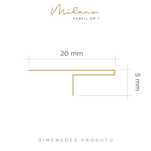 Perfil T Para Piso Milano 269 Inox Escovado Aço 304 Viscardi - Imagem principal - 814c3e8c-c120-41ad-a355-a5736b17816c