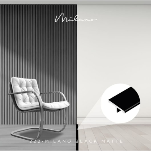 Perfil T Viscardi Milano 222 Piso Black Matte - Imagem principal - cd1baf1d-0ae7-4254-886b-1028d39f7c1b