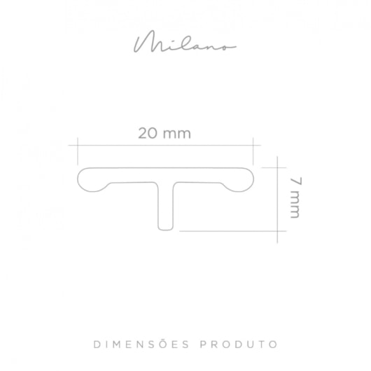 Perfil T Viscardi Milano 222 Piso Black Matte - Imagem principal - 3045fe3c-0e60-4836-afcb-0b22d8510709