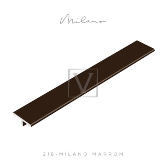 Perfil T Viscardi Para Piso Milano 218 Marrom Brilho - Imagem principal - c93a8798-deed-4d22-932c-38a7444100ad
