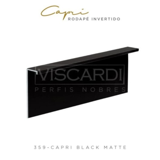 Perfil Viscardi Capri Rodapé Invertido Back Matte 359 Barra Com 3m - Imagem principal - 48e3c4b3-b538-4610-9209-cce7639343f2