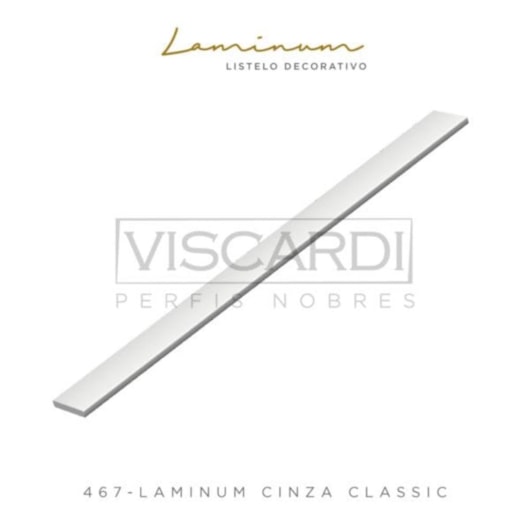Perfil Viscardi Laminum 467 Cinza Classic - Imagem principal - bc08e13e-b294-4a57-be07-8274e36d7b99