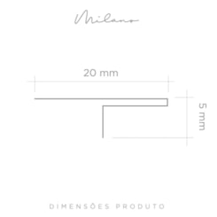 Perfil Viscardi Milano Inox Escovado