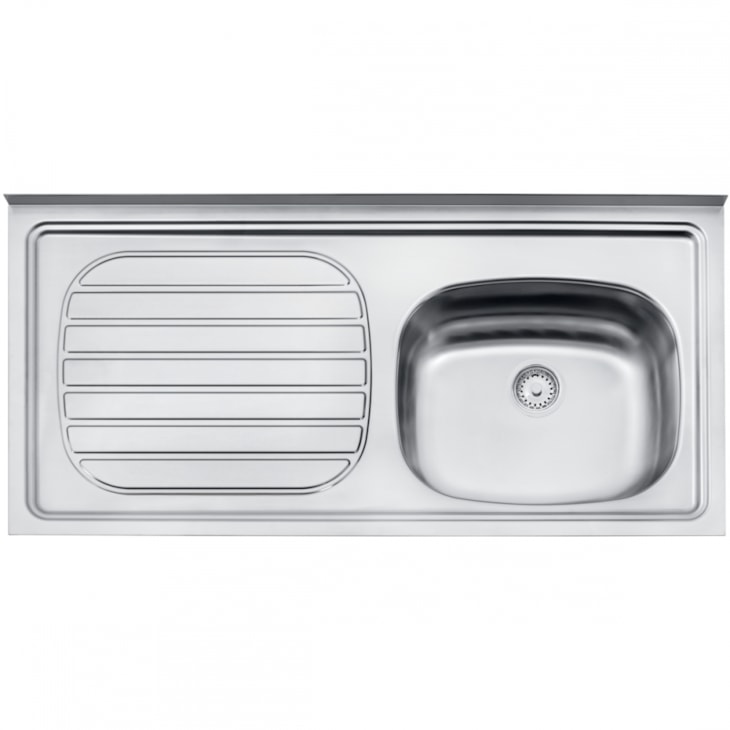 Pia De Inox Standard 100x50cm Com Válvula 3.1/2' 93422/507