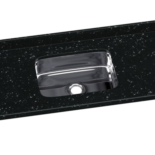 Pia Sintética Com Cuba Inox 120x55cm 562208 Preto Rorato - Imagem principal - 061eb1f3-0a2b-4333-877d-de1c0e10bec6