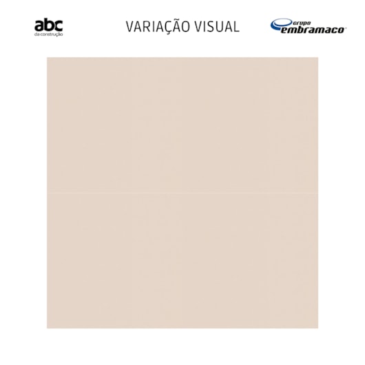 Piso Cerâmico Embramaco Almond Bege Brilhante 60x60cm Retificado  - Imagem principal - 398c66ea-9cfb-4918-89df-d3180cda356d
