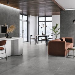 Piso Cerâmico Embramaco Berlin Cement Satiny Mag 86x86cm Retificado