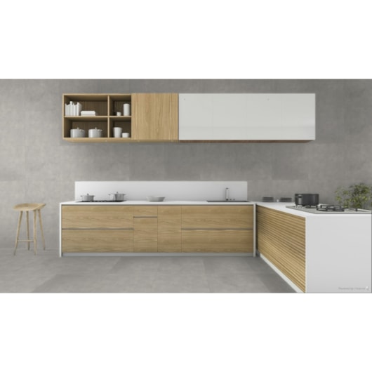 Piso Cerâmico Embramaco Nevada Mate Acetinado 60X60 Retificado - Imagem principal - 141eb5a8-e019-4187-92e1-8d408cf763a3