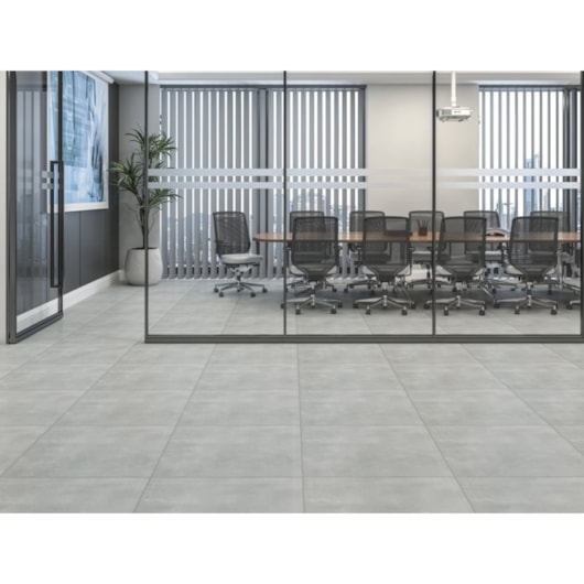 Piso Cerâmico Fioranno Asphalt Plus Acetinado 61x61cm Retificado - Imagem principal - 1d6b7697-6d7c-45bd-9086-1193c50923c3