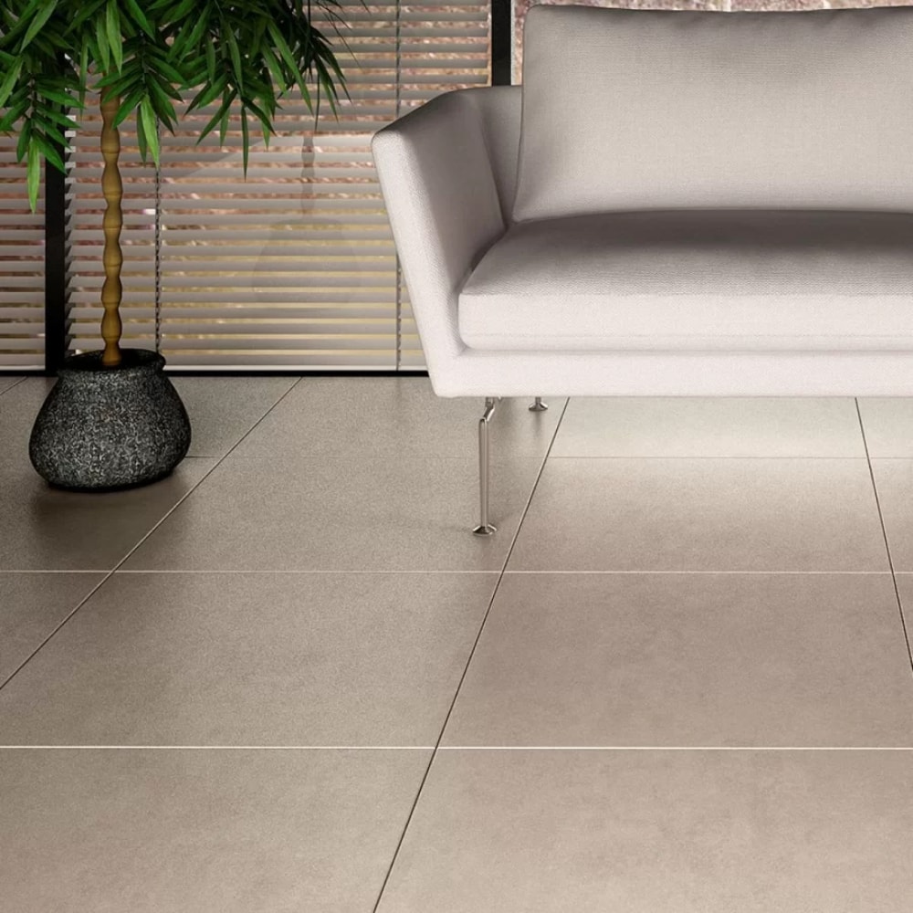 コタロー Piso Cerâmico Fioranno Novara Plus Acetinado Hd Cinza 62x62cm Bold