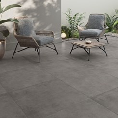Piso Cerâmico Incopisos Marmo Concret Gray Rústico 75,5x75,5 Retificado