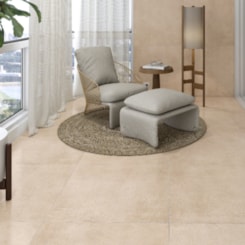 Piso Ceramico Incopisos Marmo Concret Nude Acetinado 75,5x75,5cm Retificado