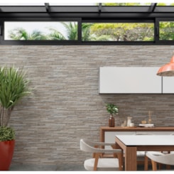 Piso Ceramico Incopisos Marmo Minerale Beige Rustico 39x75,5cm Retificado