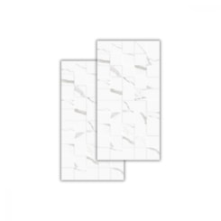 Piso Ceramico Incopisos Marmo Square Mont Blanc Acetinado 39x75,5cm Retificado
