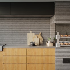 Piso Ceramico Incopisos Vivence Fileto Gris Acetinado 39x75,5cm Retificado