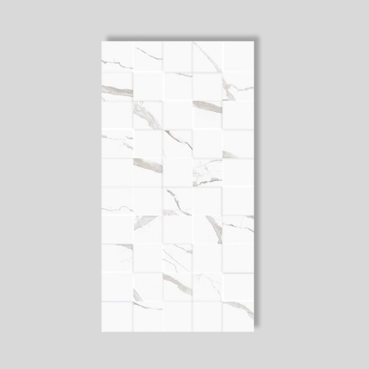 Piso Ceramico Marmocerâmica Square Mont Blanc Acetinado 39x75,5cm Retificado