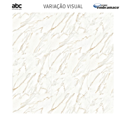 Piso Embramaco Calacata Gold Lux 63x122cm Retificado - Imagem principal - b59a21b4-4849-47e1-90d8-41939838a71c