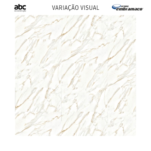 Piso Embramaco Calacata Gold Lux 63x122cm Retificado - Imagem principal - 61a5d7a5-e1df-4b07-9bbe-e9e598b65e7d