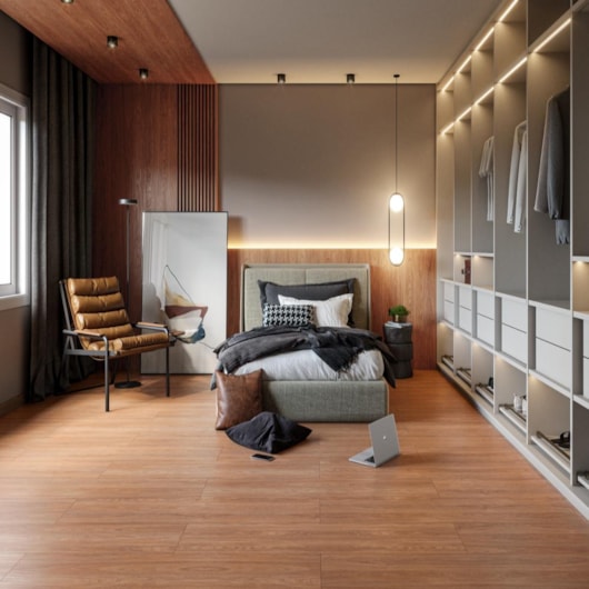 Piso Laminado Durafloor Ultra Unique Nogueira Florida 8x187x1340cm - Imagem principal - 5d95cb1c-f428-48aa-aa9f-9ab011f3c6f8