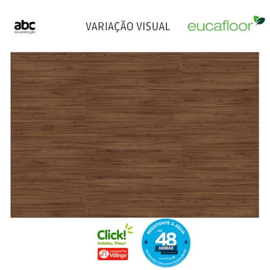 Piso Laminado Eucafloor Acqua Max Elegance Noce Borgonha(R)(27) 35,7x135,7cm - Imagem principal - 2787f65d-edaf-47cf-bf87-9e94794383ed