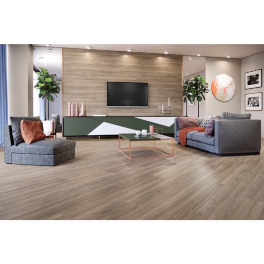 Piso Laminado Eucafloor Prime Click Carvalho Canela 21,7x135,7cm - Imagem principal - 407c1f54-bdcf-4db3-8c9e-f9d9dfd03a82