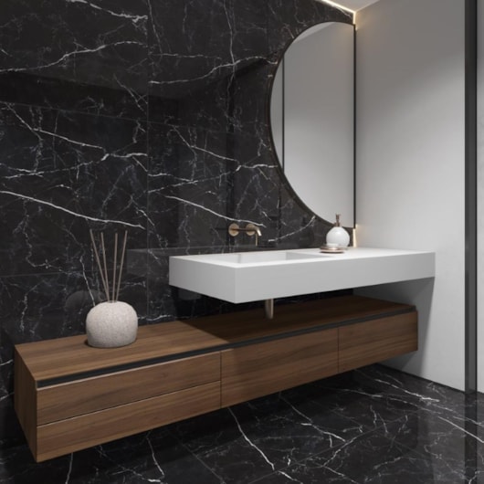 Piso Marmocerâmica Gran Venatto Black Polido 56x113cm Retificado - Imagem principal - 84ef7f12-d6c3-44f8-9999-2913edfc303d