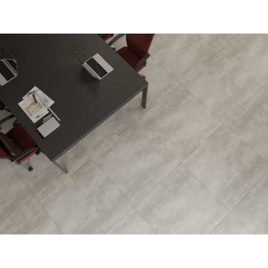 Piso Vinílico Biancogres Citta Cemento Grigio 3mm Capa 0,55 96x96cm - Imagem principal - 2dd037df-c1a9-4d64-a87d-b4c375e58e04