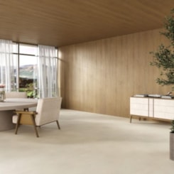 Piso Vinílico Biancogres Città Home Cemento Chiaro 2mm Capa 0,15 94x94cm