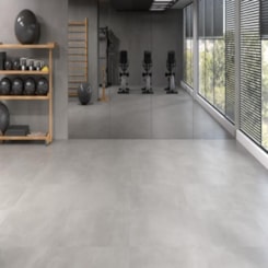 Piso Vinílico Biancogres Cittá Pro Cemento Grigio 94x94cm Retificado