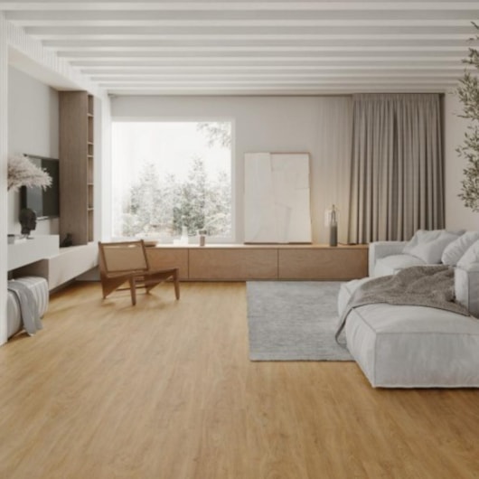 Piso Vinílico Biancogres Massima Home New York Siena 2mm Capa 0,15 23,8x150cm - Imagem principal - 722f0f8f-5af6-40b2-bf5f-4f63a4a0f472