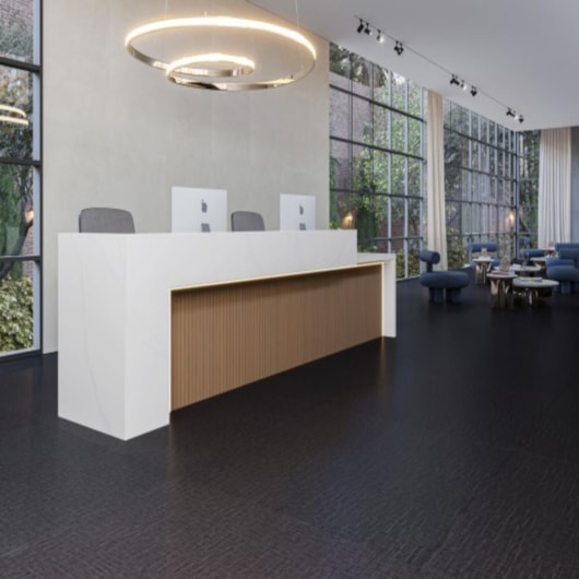 Piso Vinílico Biancogres Pro Linho Nero 3mm Capa 0,55 94x94cm - Imagem principal - e680da6b-96e9-4d0c-862f-a7bcba77a7ff