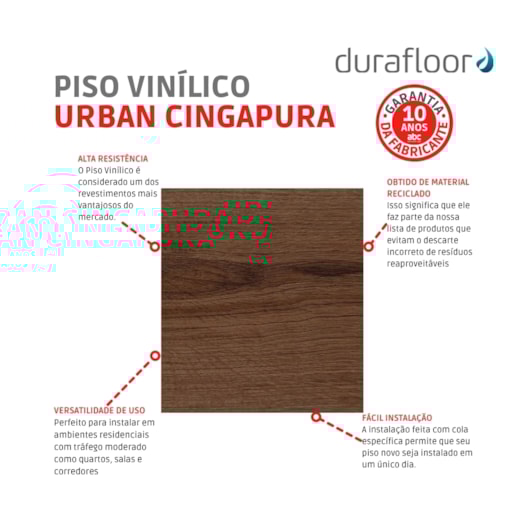 Piso Vinílico Durafloor Urban Cingapura 0,2x17,8x121,9cm - Imagem principal - 303a5b49-ac35-4acd-8c12-539737ab592d