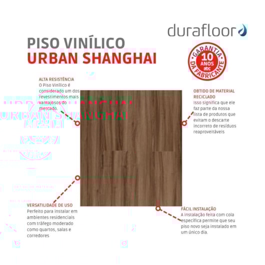 Piso Vinílico Durafloor Urban Shanghai 0,2x17,8x121,9cm - Imagem principal - 7ee5281f-2bc2-4351-a035-55ed3ee35dcd