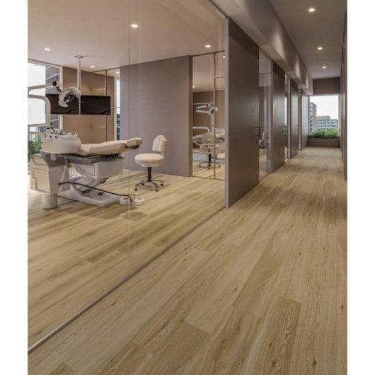 Piso Vinílico Eliane Floor Tanin Sonoma Sepia Click 18x122cm - Imagem principal - 664ab355-2e4b-4b34-86d0-a56c3ba8aa66