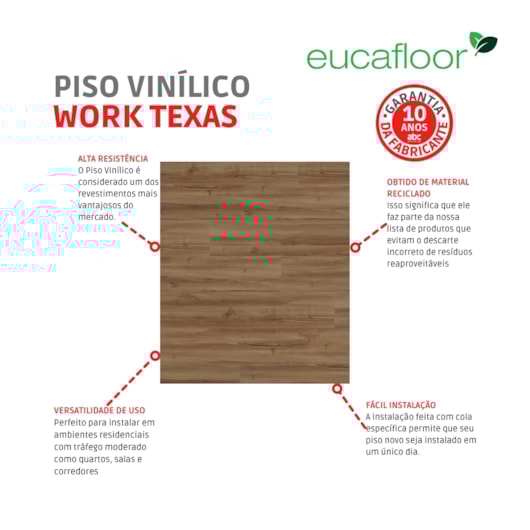 Piso Vinílico Eucafloor Working Texas 3mm 22,86x121,92cm - Imagem principal - dee1e1a3-b779-402d-8df3-332786947c4c