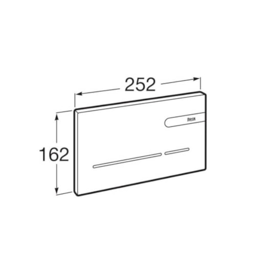 Placa Acionamento Eletrônica para Descarga Dual Automática Touchless N EP-2 3/6 Litros Cromado Roca - Imagem principal - f36543e3-ac16-45ed-b4b0-6524c63e7424