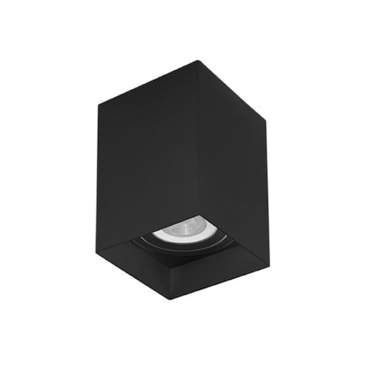 Plafon Sobrepor Look Quadrado Par20 Preto Taschibra - Imagem principal - 2e66593d-945a-4438-8906-1d52bf111515