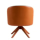 Poltrona Julia Cinza Com Couro Marrom Nobly - 9599172b-9638-4f1b-ae8d-395fe1a0775c