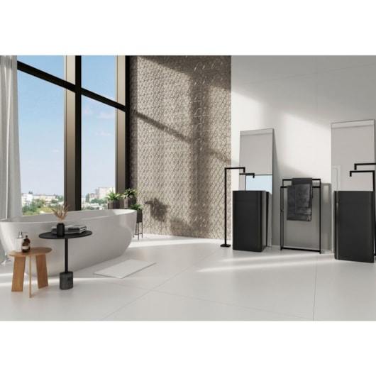 Porcelanato 120x120cm Retificado Croma Branco Natural Pei 4 Portinari - Imagem principal - 2e55db73-69d9-49e6-87b6-8d81d9bd47e5