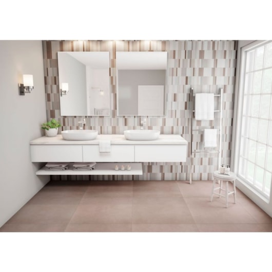 Porcelanato 80x80cm Retificado Hit Fendi Natural Portobello - Imagem principal - 2bfd7aa0-bcdc-4f15-a2ef-01d3153ca7aa