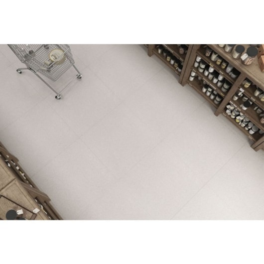 Porcelanato 80x80cm Retificado Micron Branco Natural Eliane - Imagem principal - 3fcb7d12-a243-4d13-80f9-0a25a0a638ec