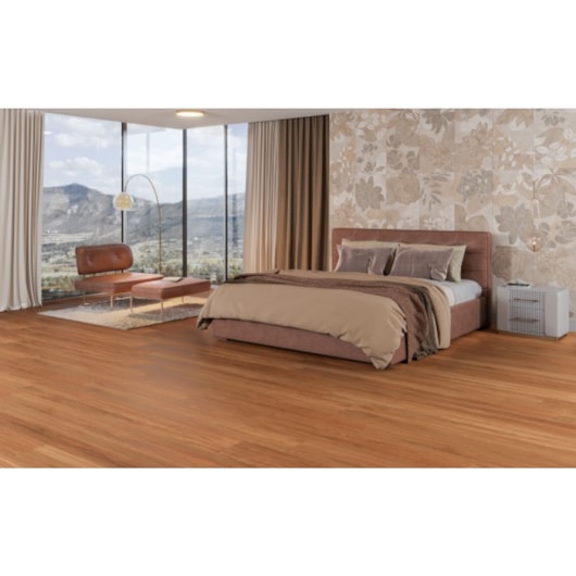 Porcelanato Biancogres Arbo Rosso Acetinado 20x120cm Retificado - Imagem principal - df705be7-22c4-4bc7-930e-c99d63197a17