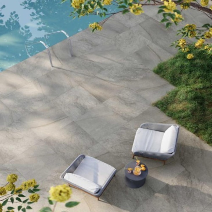 Porcelanato Biancogres  Arenito Mix Gafite Super Externo 80x80cm Retificado