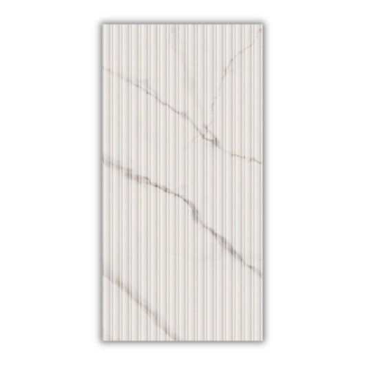 Porcelanato Biancogres Aris Calacata Altíssimo Acetinado 45x90cm Retificado - Imagem principal - 0cf58de5-1155-4d26-ba3b-2090f7b630d6