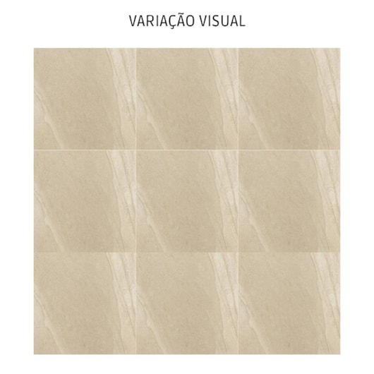 Porcelanato Biancogres Basaltina Beige Externo 60x60cm Retificado - Imagem principal - 5ac24068-7c86-4fb3-bbe7-a8786c729f01