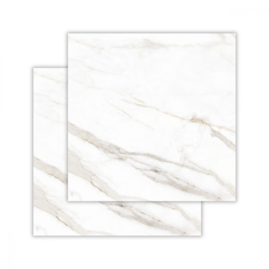 Porcelanato Biancogres Calacata Altíssimo Satin Acetinado 120x120cm Retificado  - Imagem principal - 0ca190bb-1664-43a9-8184-5249eb7fe19e