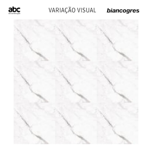 Porcelanato Biancogres Calacata Altíssimo Satin Acetinado Mármore 90x90cm Retificado - Imagem principal - 799b9594-c162-4858-b26f-34b60d6992f3