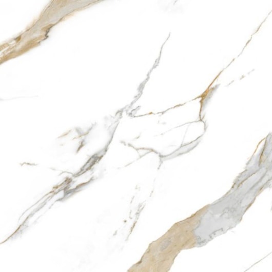 Porcelanato Biancogres Calacata Oro Lux Polido 80x80cm Retificado - Imagem principal - 58bb1722-1cbb-4e2e-9a50-40d7ba5d0bd2