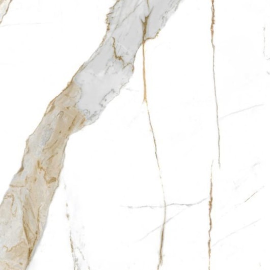 Porcelanato Biancogres Calacata Oro Satin Acetinado 80x80cm Retificado - Imagem principal - 21113f70-3435-48f5-8d1c-6bf104878683